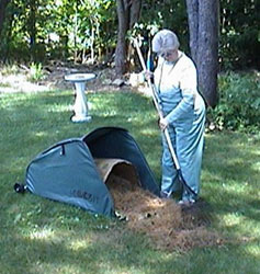 Folding Garden Leaf Bag Cart